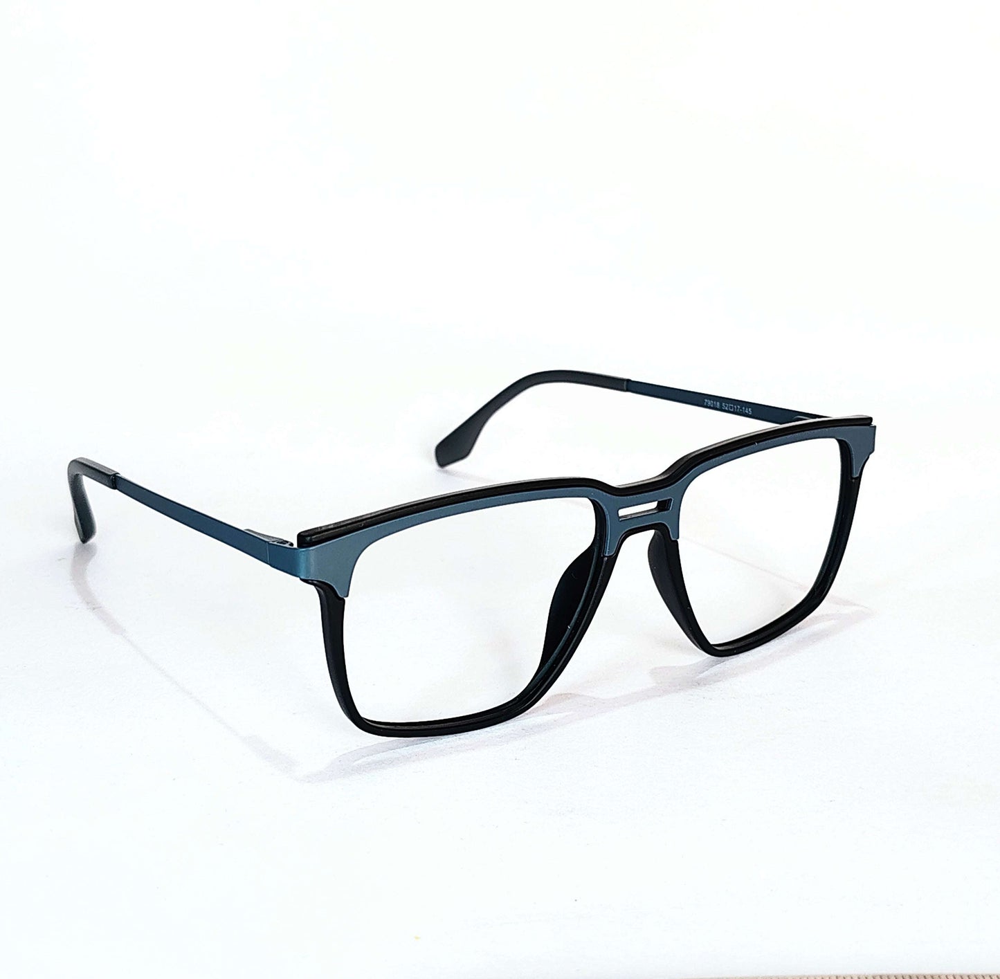 Full rim rectangular blue and black