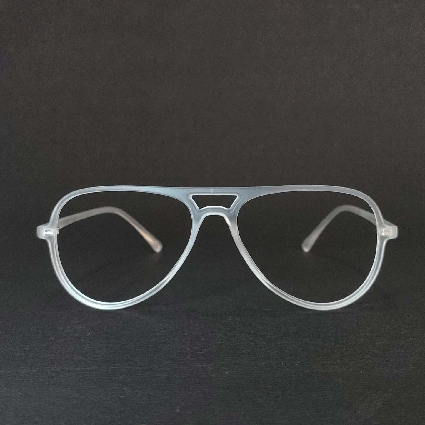 Full Rim Matte Transparent Aviator