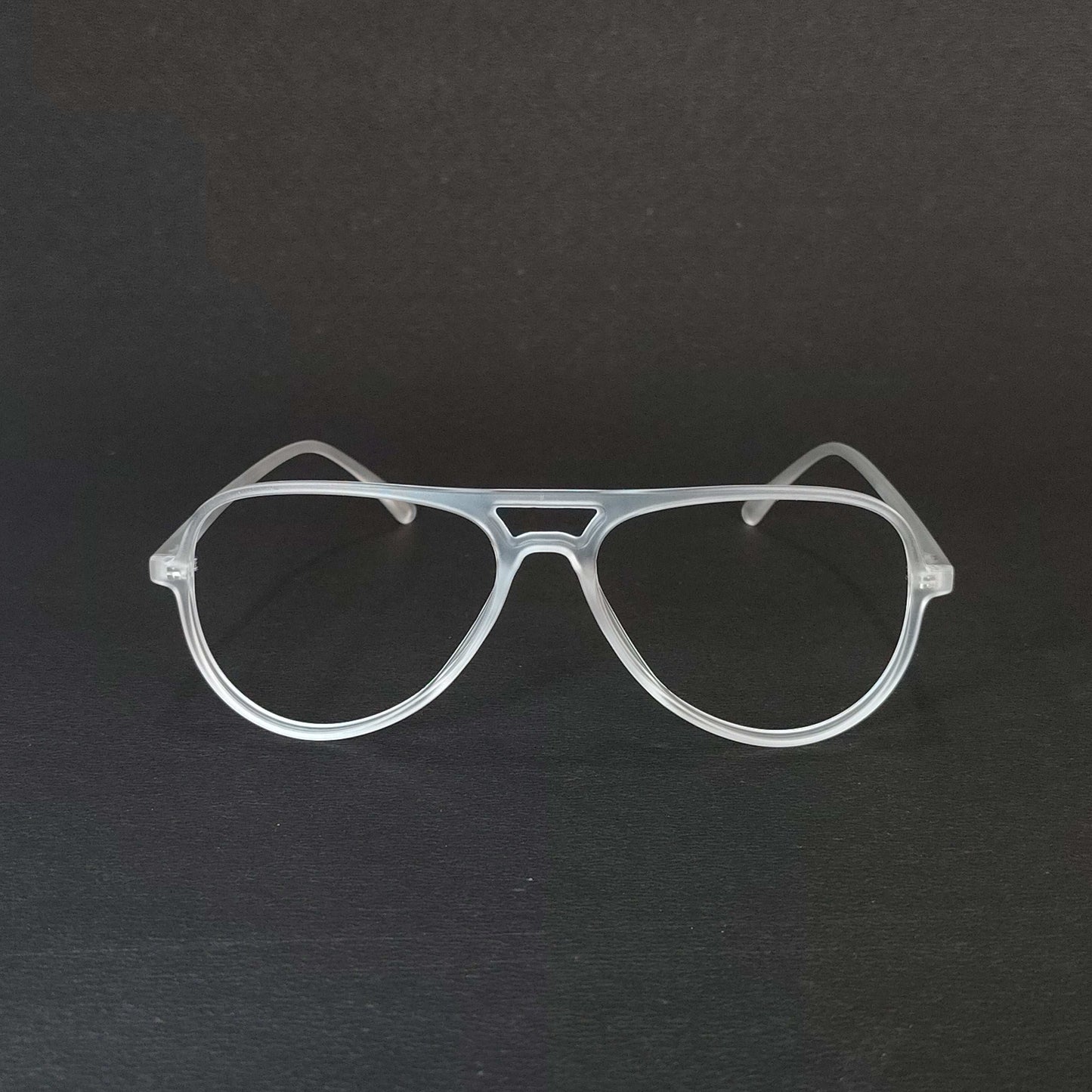 Full Rim Matte Transparent Aviator