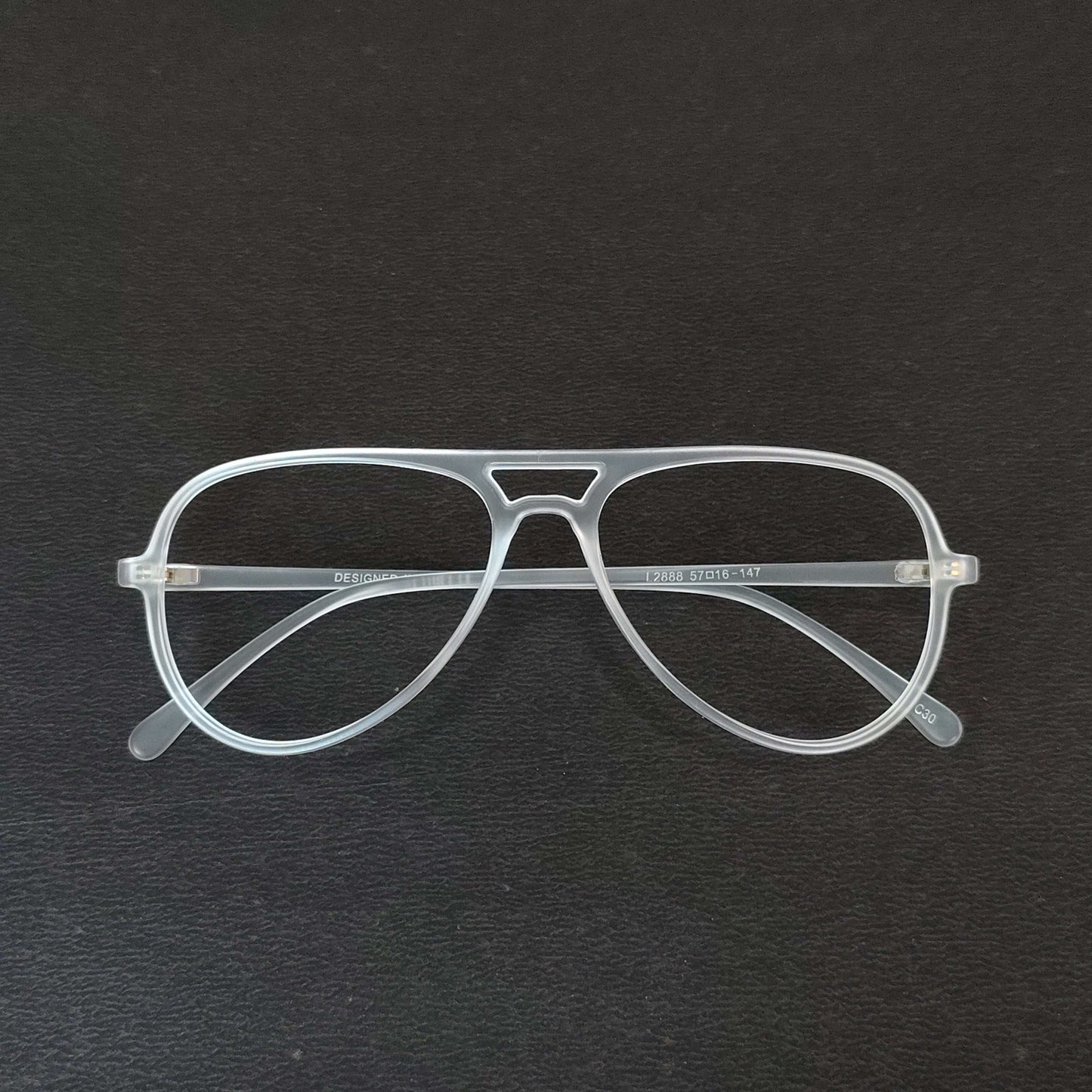 Full Rim Matte Transparent Aviator
