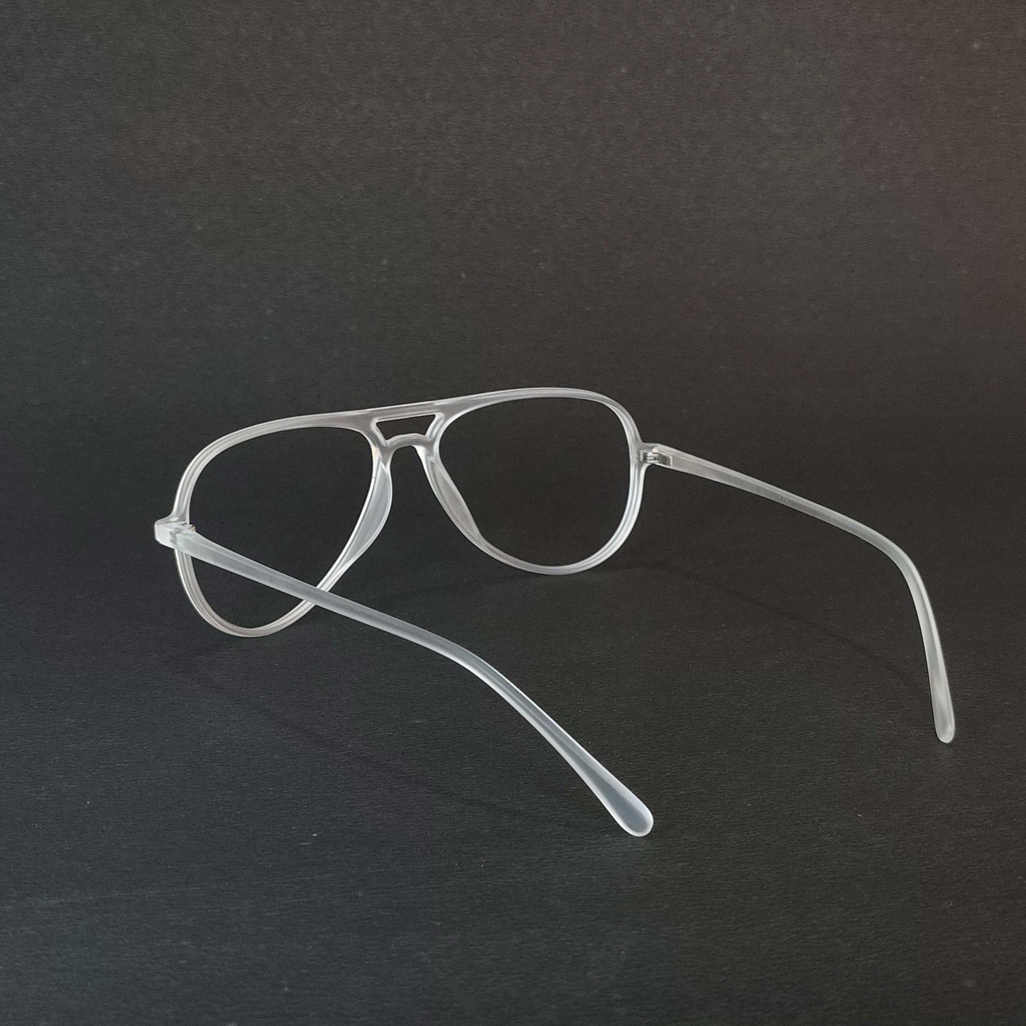 Full Rim Matte Transparent Aviator