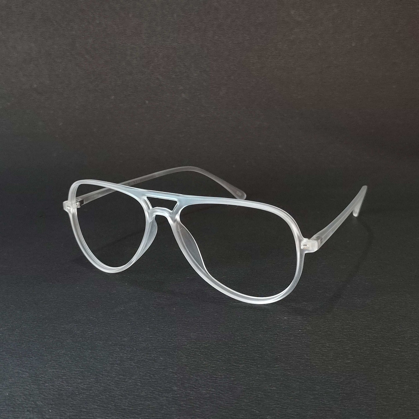 Full Rim Matte Transparent Aviator