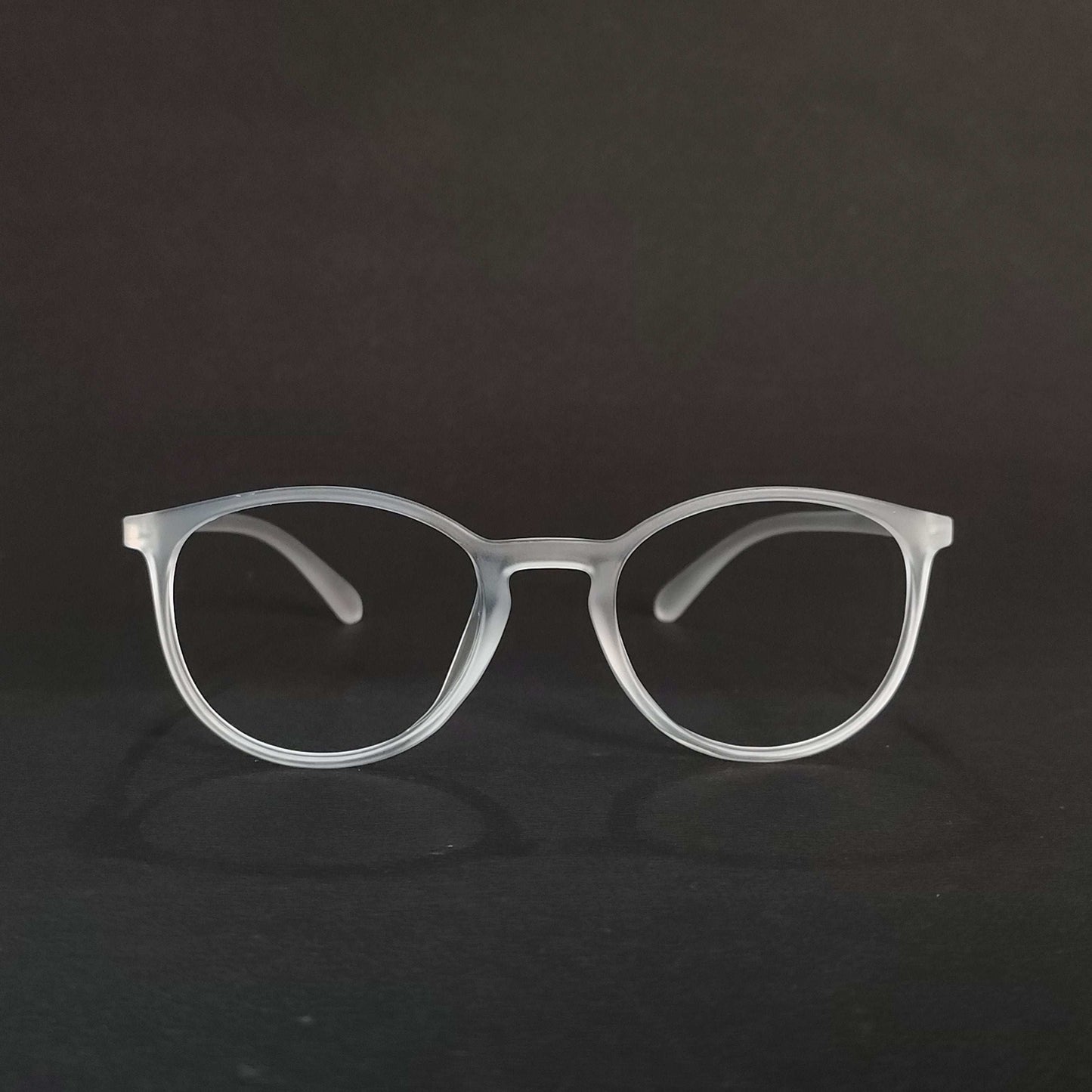 Full rim mat transparent round