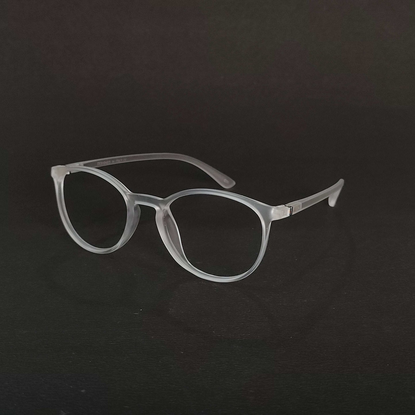 Full rim mat transparent round