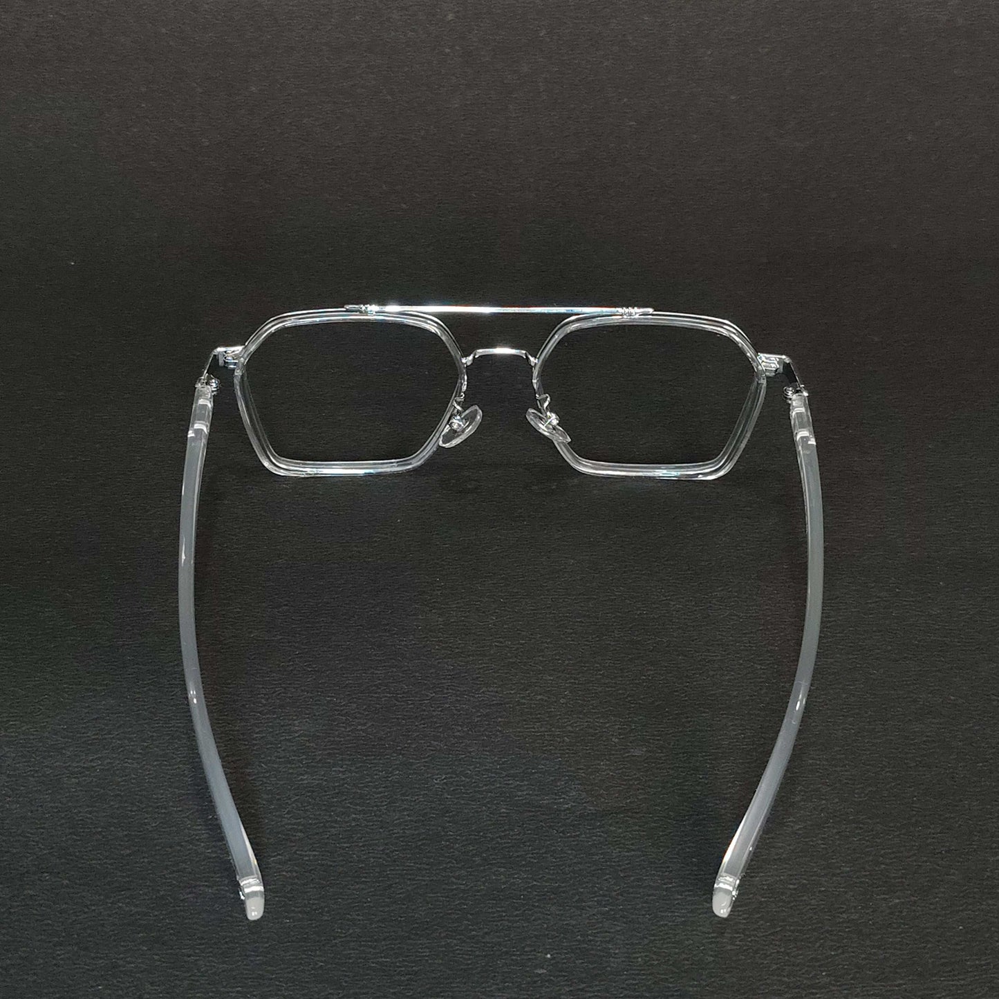 Full rim Wayfarer transparent and silver