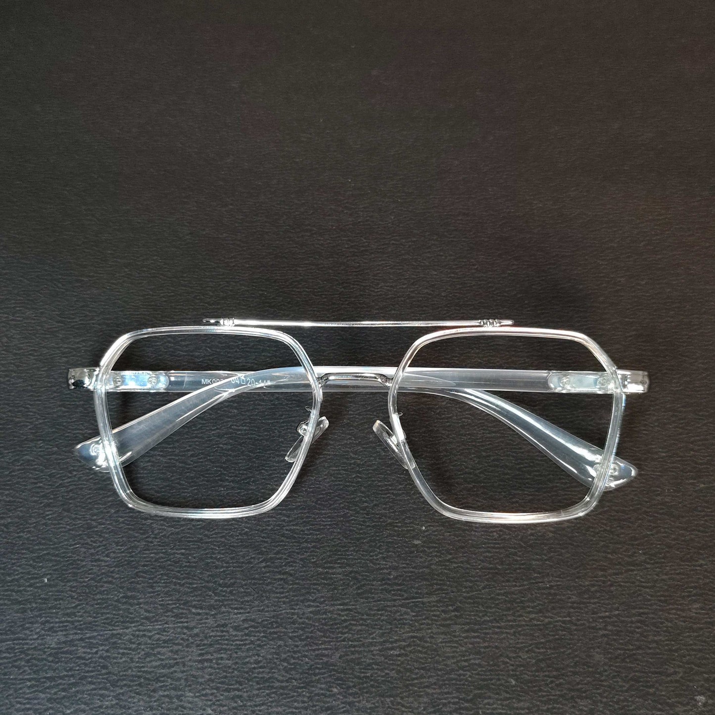 Full rim Wayfarer transparent and silver