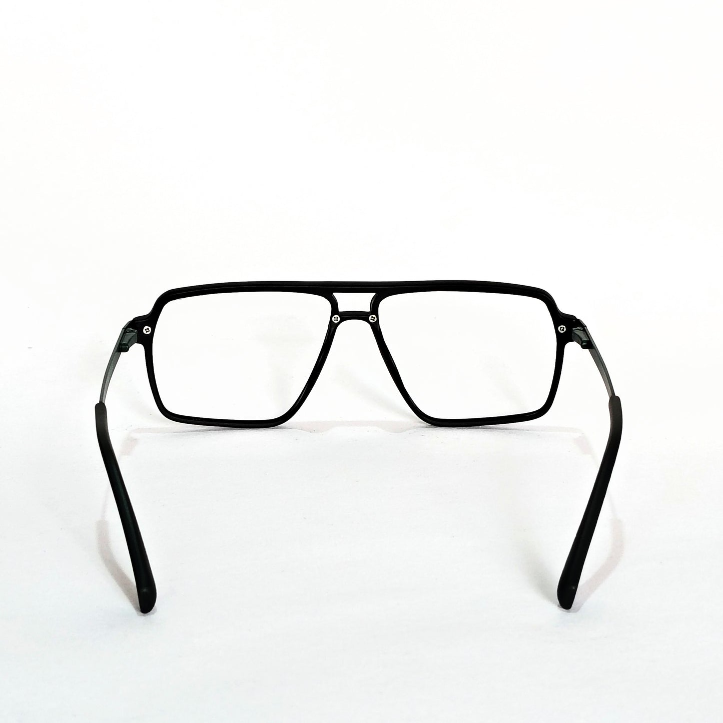 Full rim rectangular dark green and black