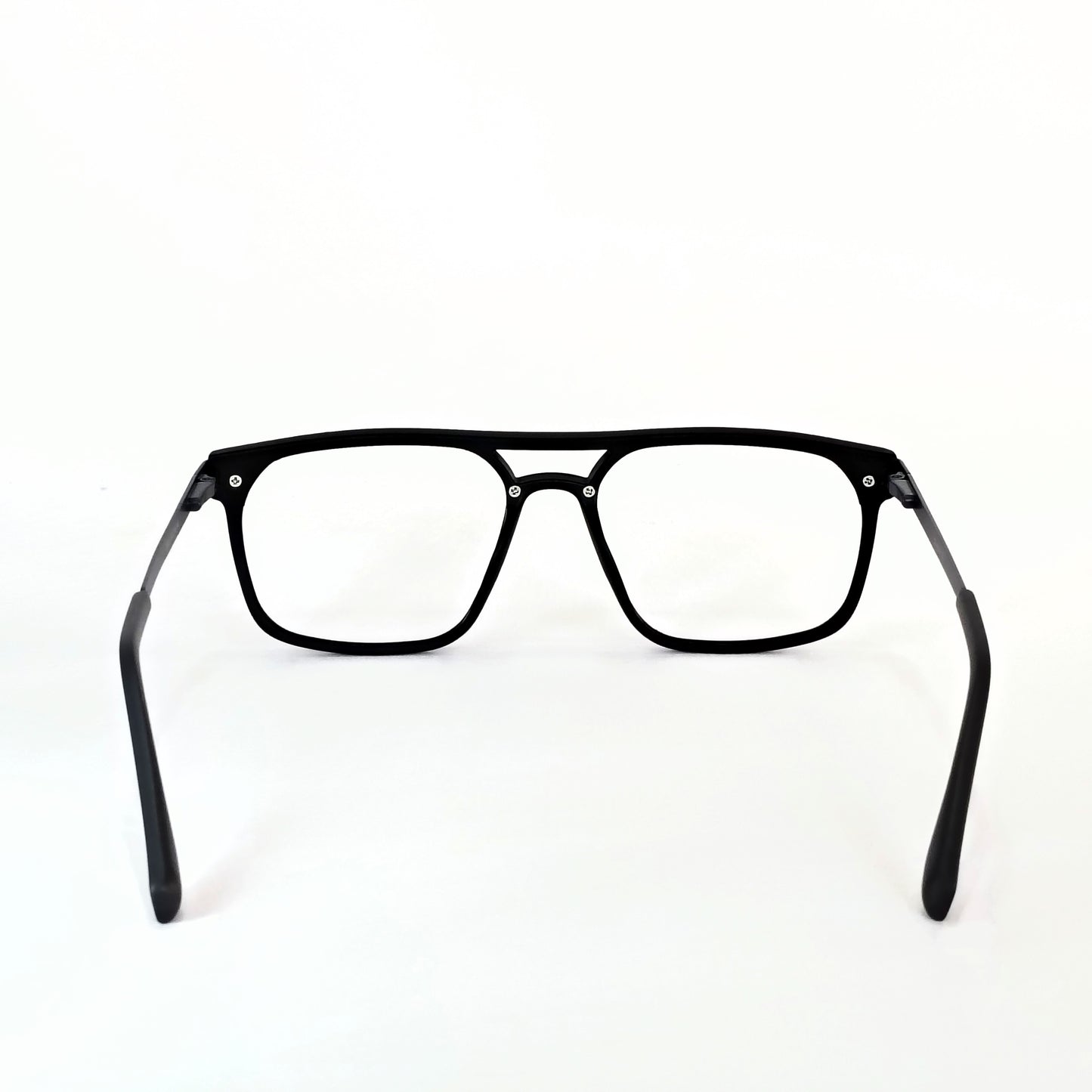 Full rim rectangular blue and black side metal