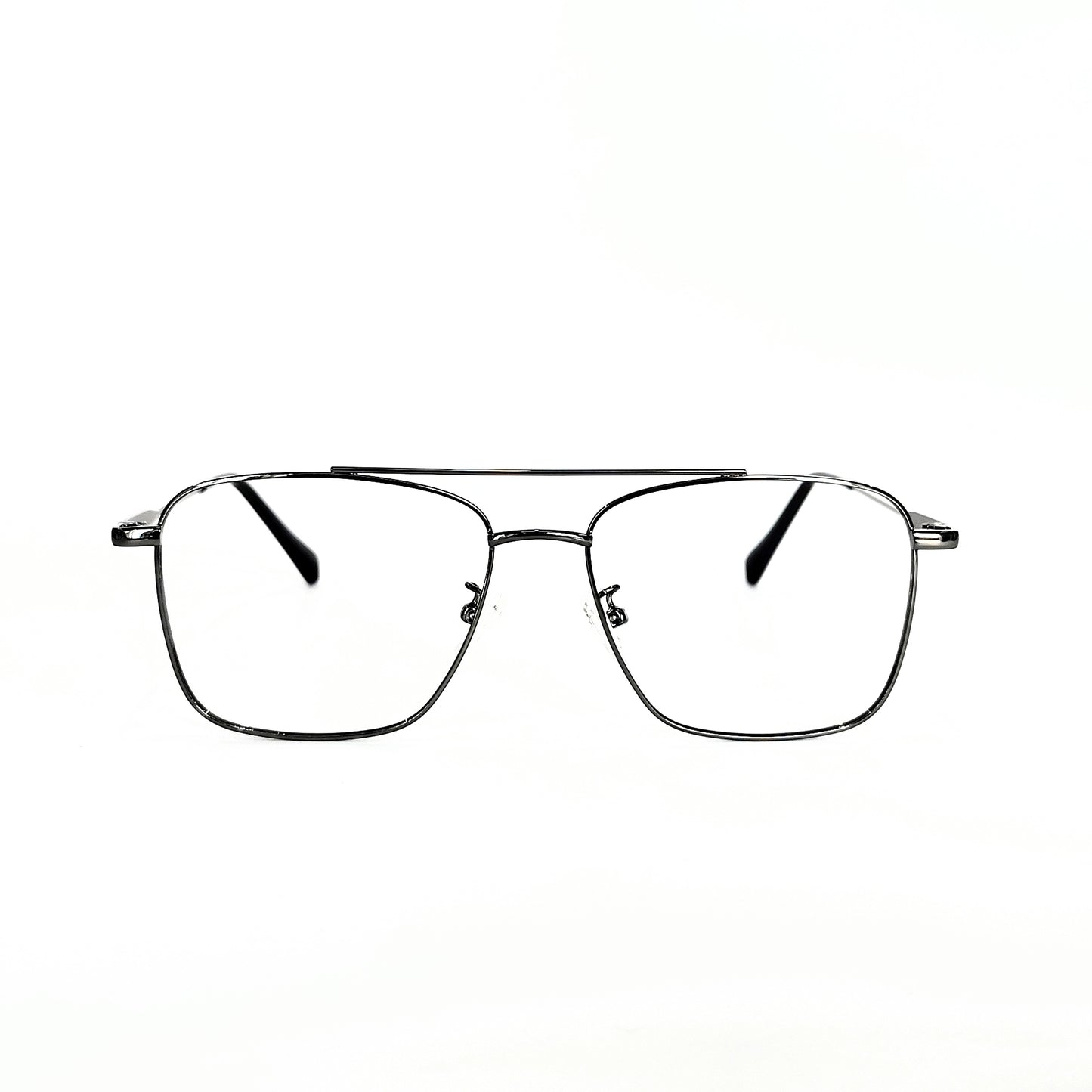 Full rim metal silver gunmetal