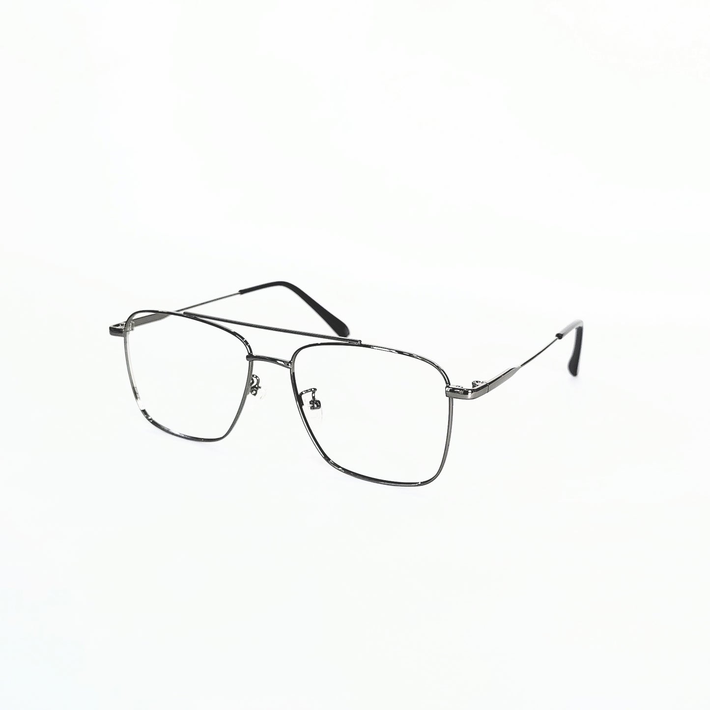 Full rim metal silver gunmetal