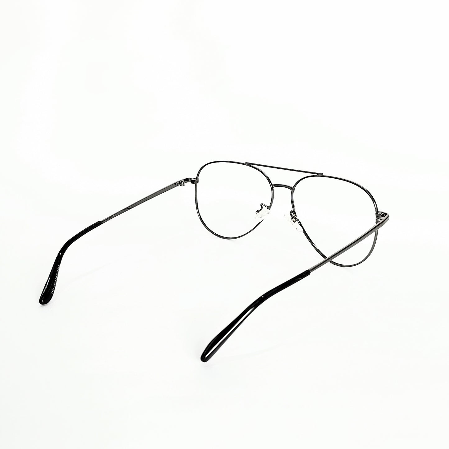 Full rim metal Aviator gunmetal silver