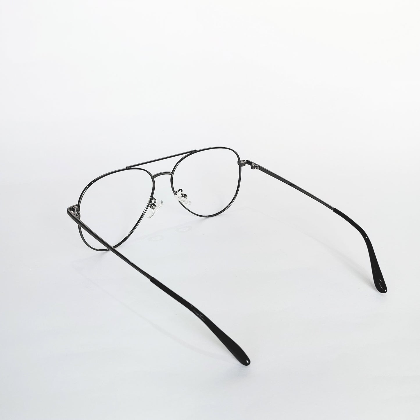 Full rim metal Aviator gunmetal silver