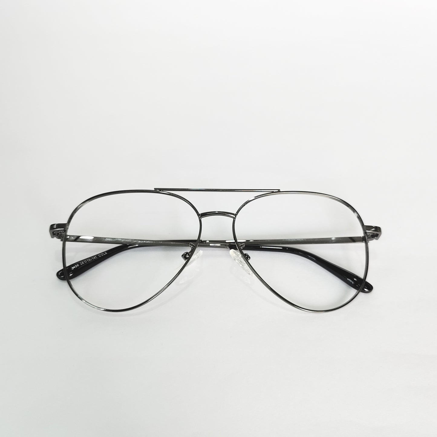 Full rim metal Aviator gunmetal silver