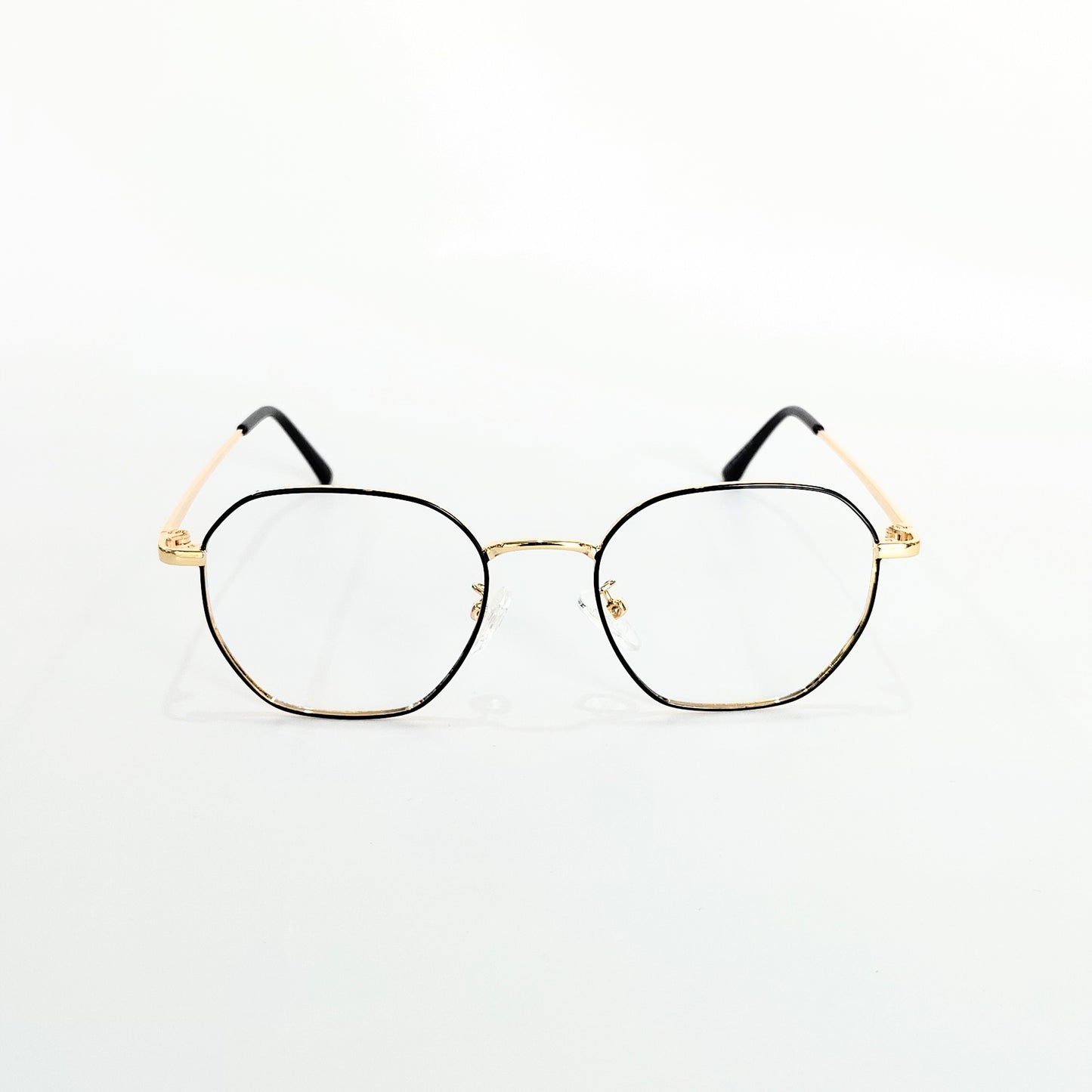 Full rim metal hexagon golden