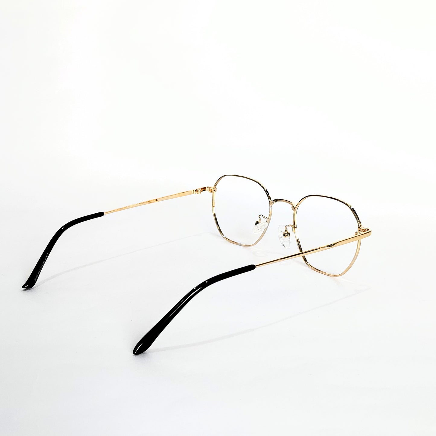 Full rim metal hexagon golden