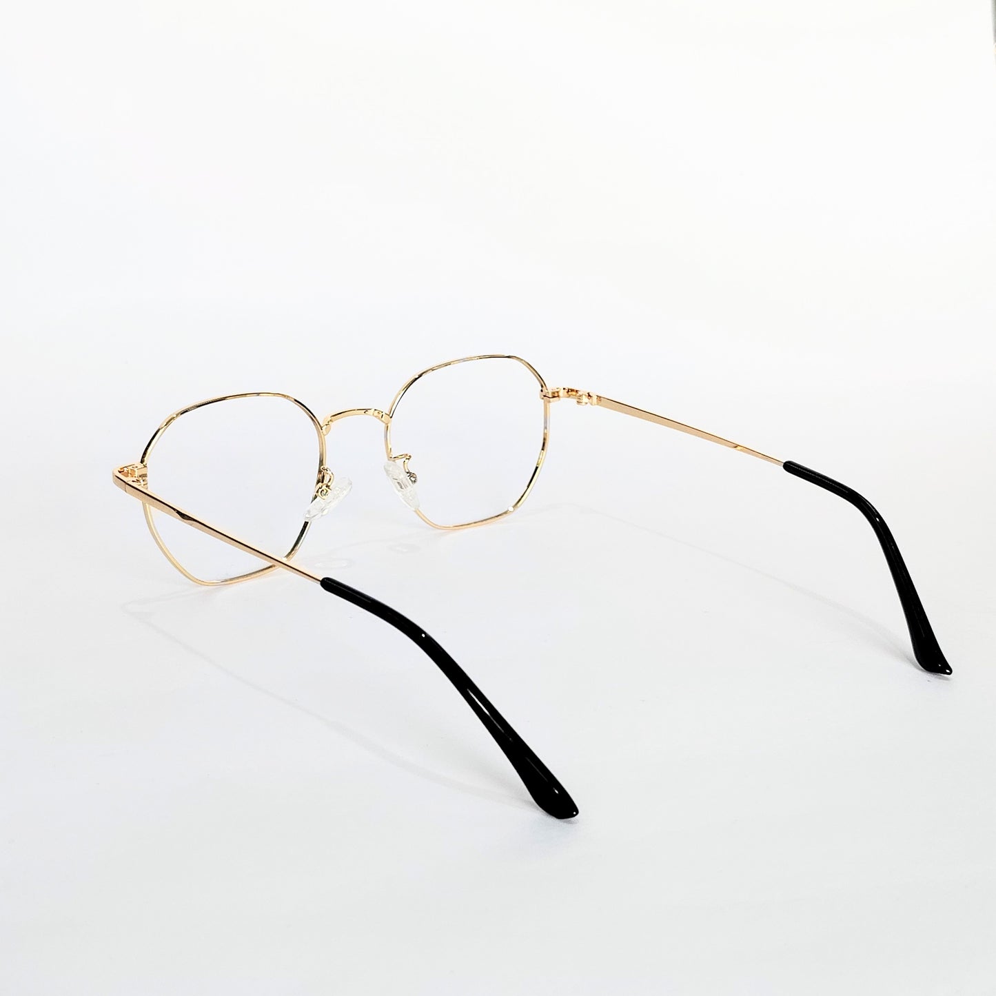 Full rim metal hexagon golden