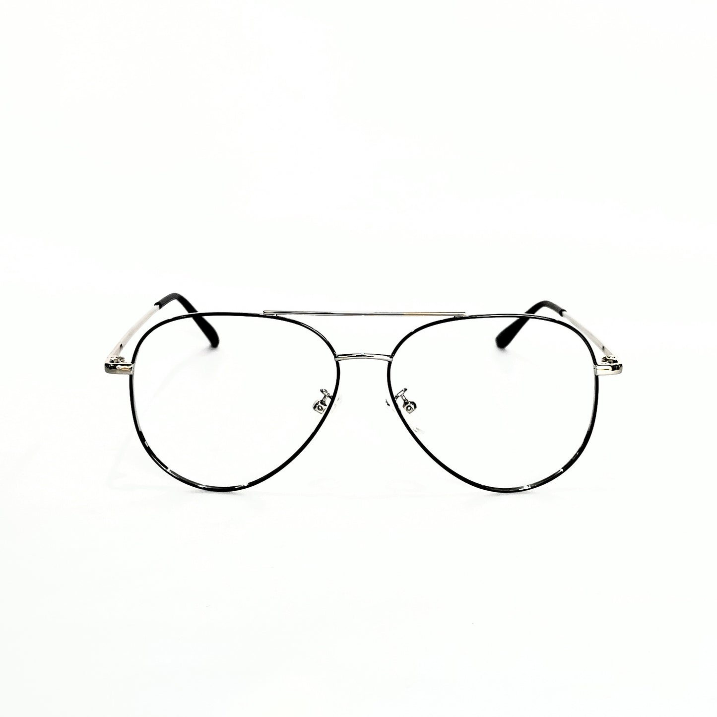 Full rim metal Aviator silver