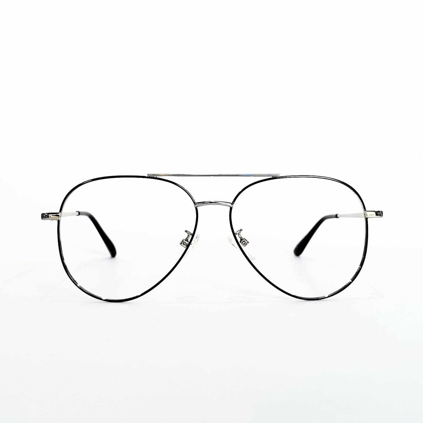 Full rim metal Aviator silver