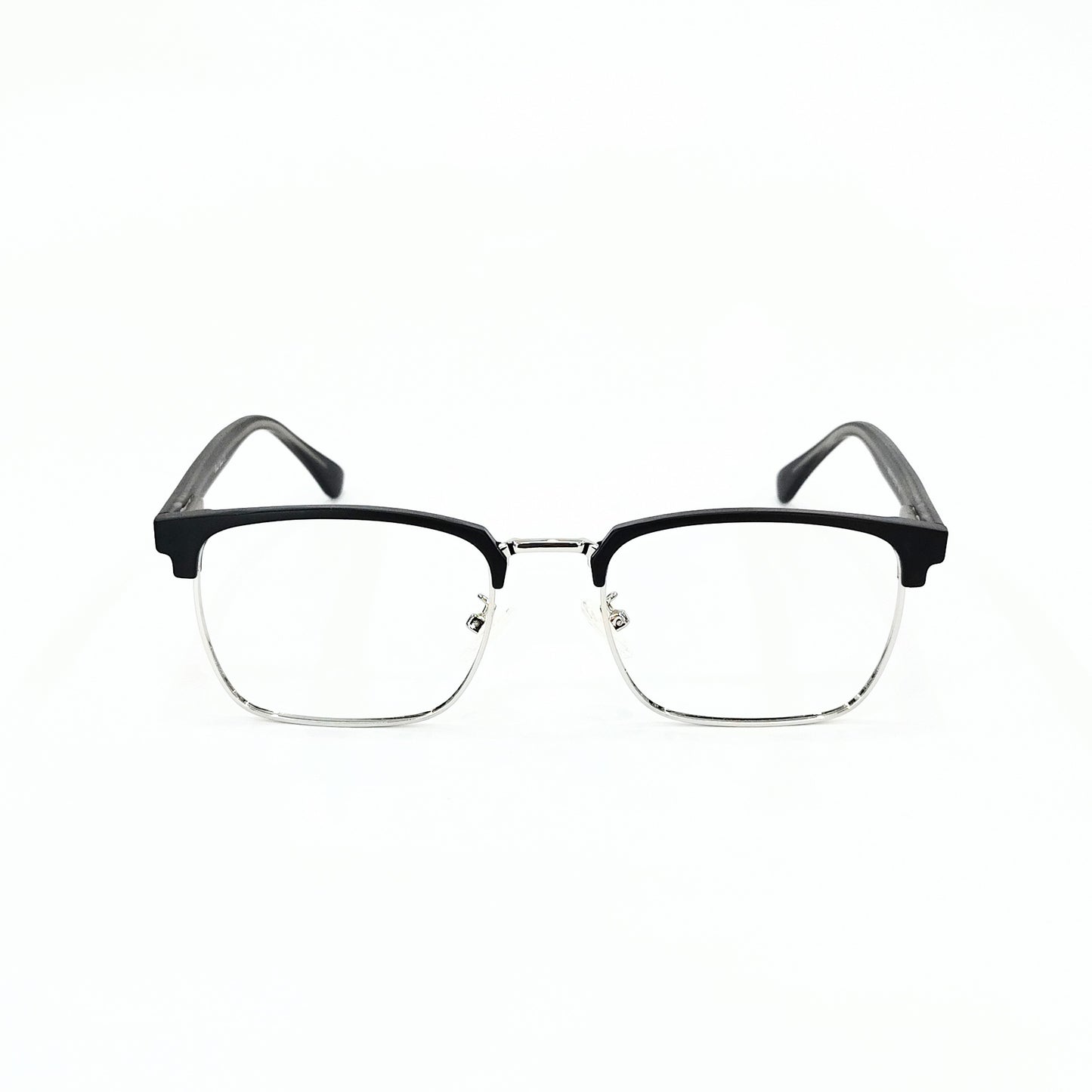 Full Rim Club Master Silver Black