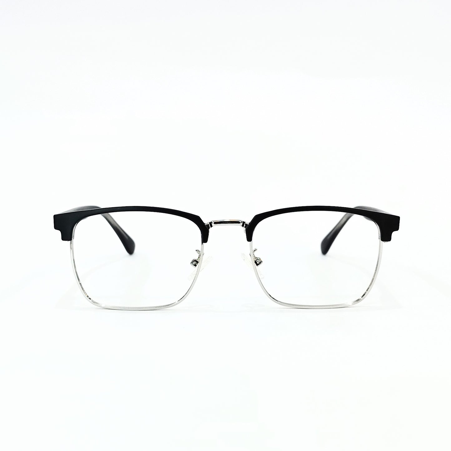 Full Rim Club Master Silver Black