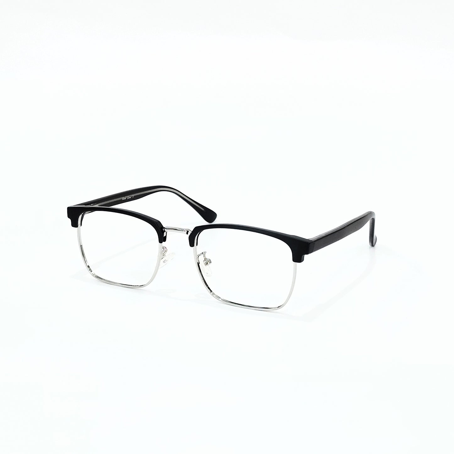 Full Rim Club Master Silver Black