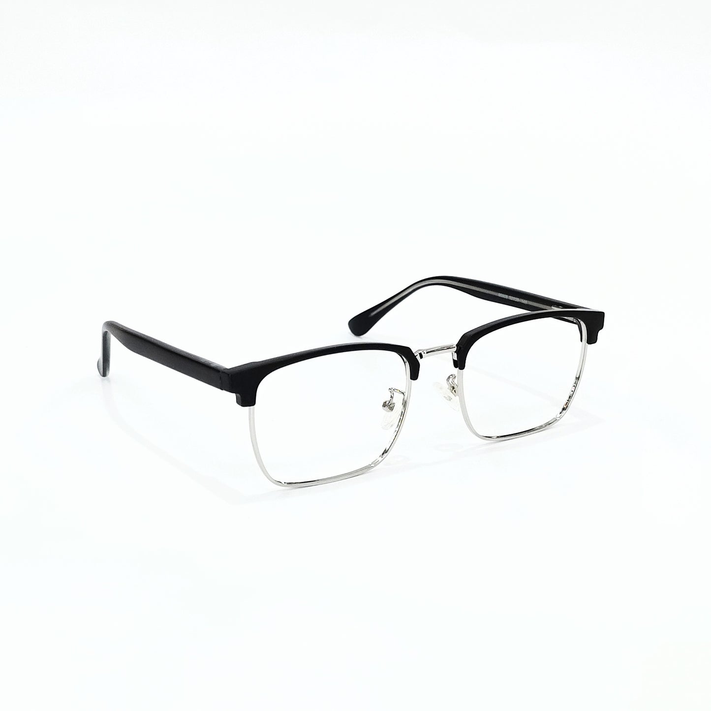 Full Rim Club Master Silver Black