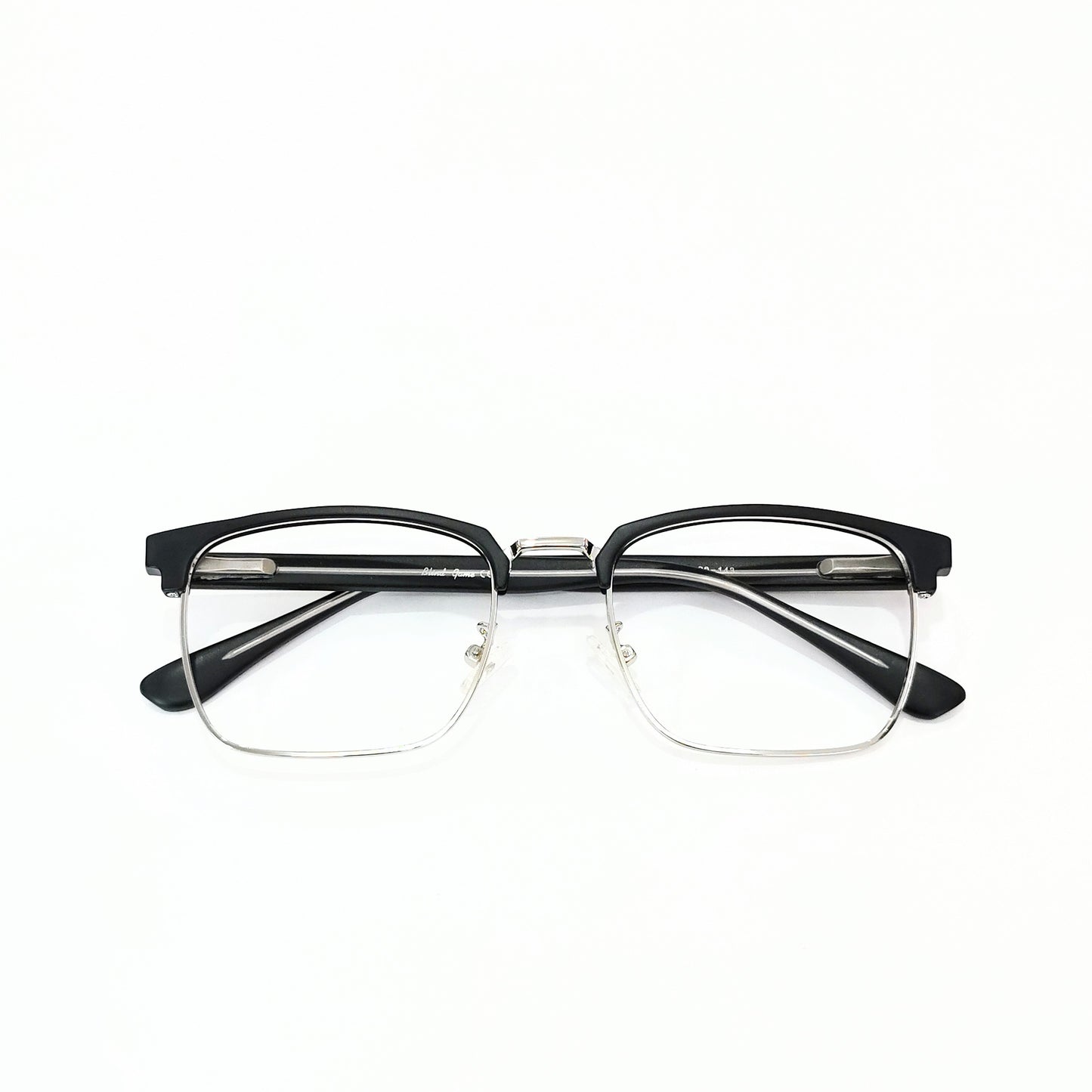 Full Rim Club Master Silver Black