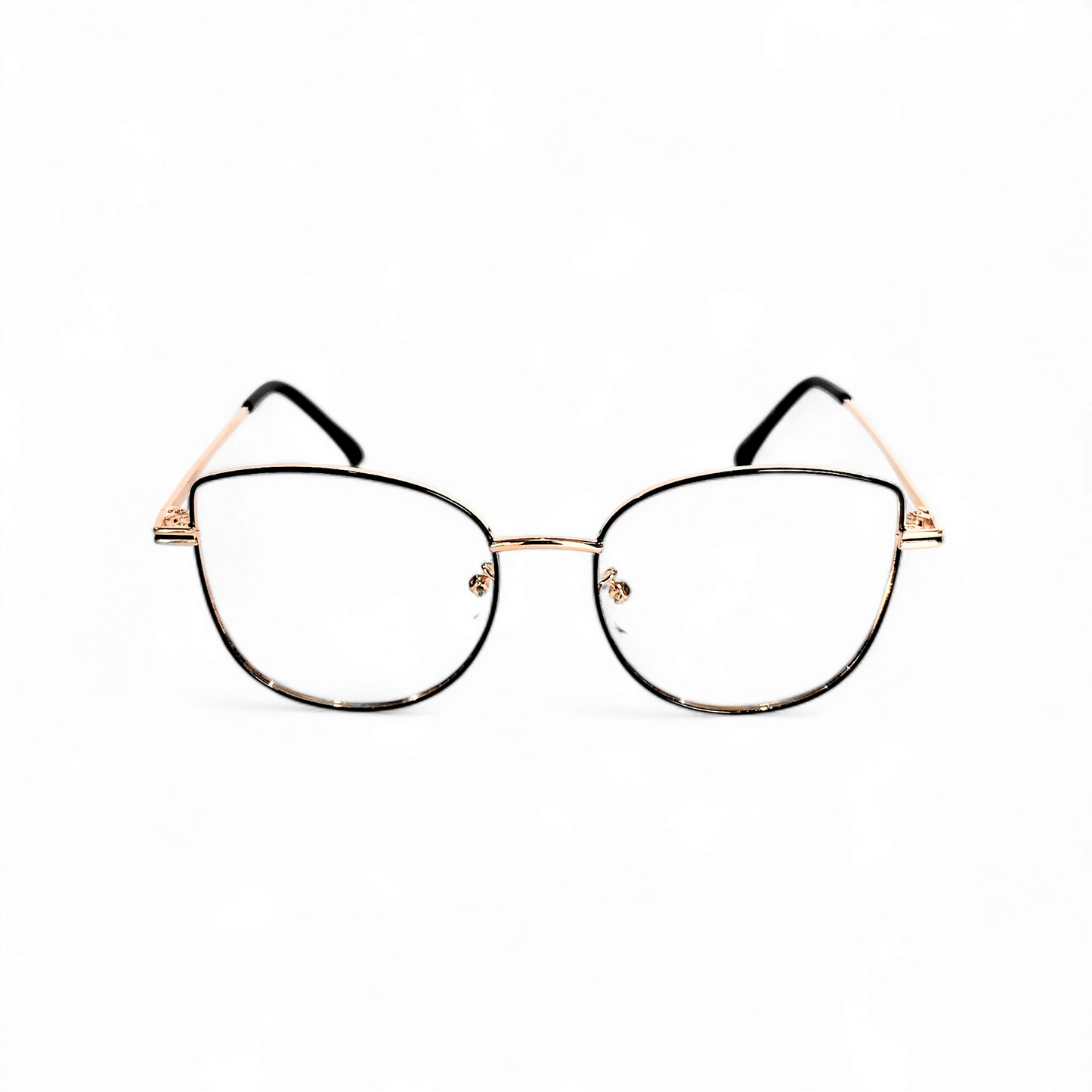 Full rim metal cat eye rose golden