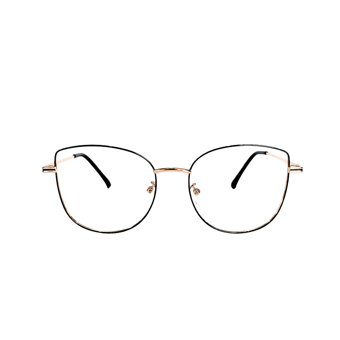 Full rim metal cat eye rose golden