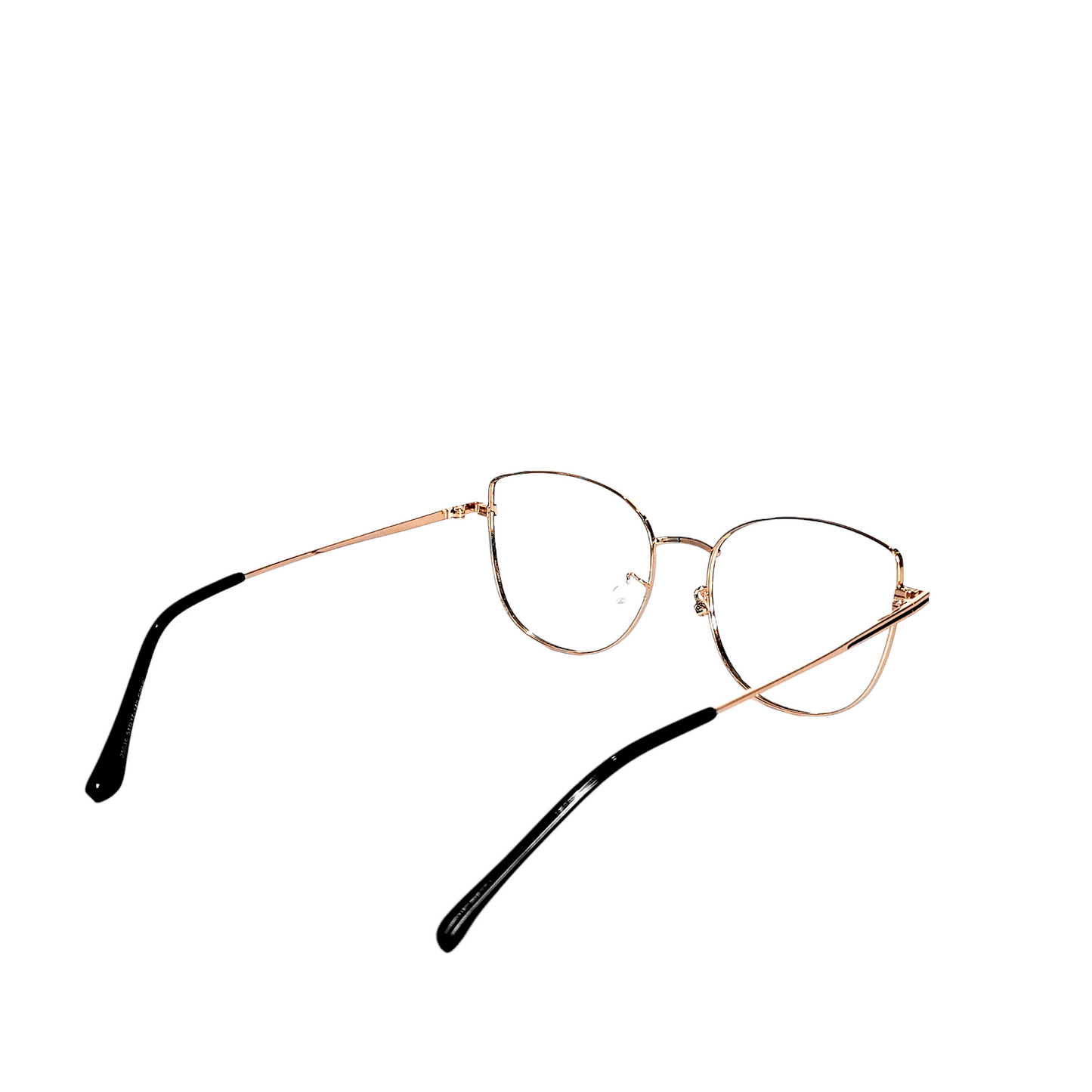 Full rim metal cat eye rose golden