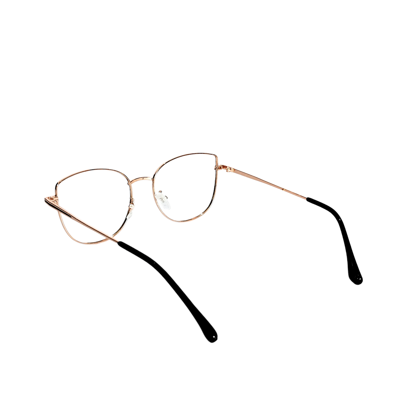 Full rim metal cat eye rose golden
