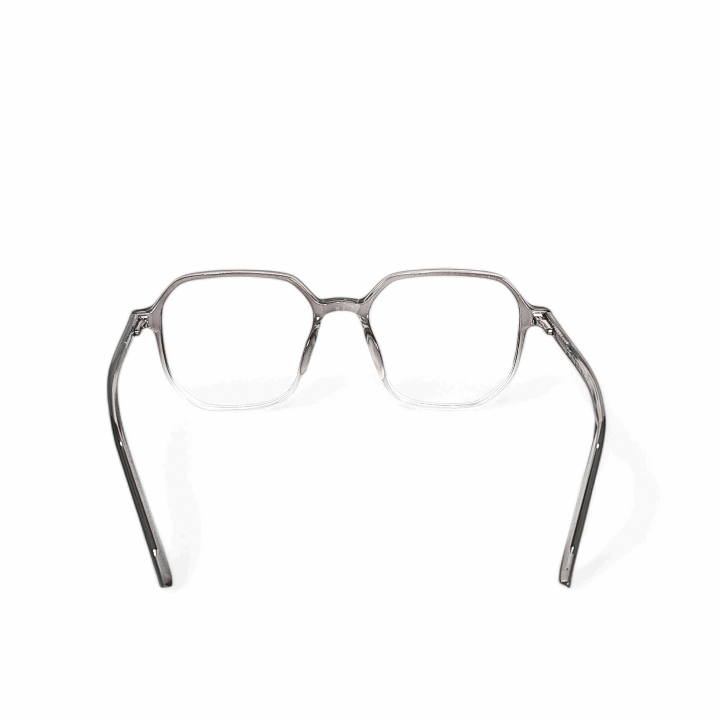 Full Rim Hexagon Transparent Grey