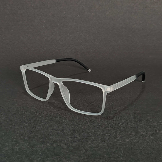 Full Rim Matte Transparent Rectangle