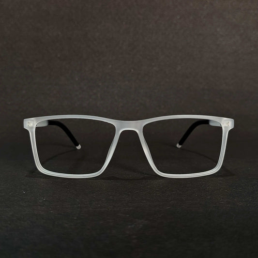 Full Rim Matte Transparent Rectangle