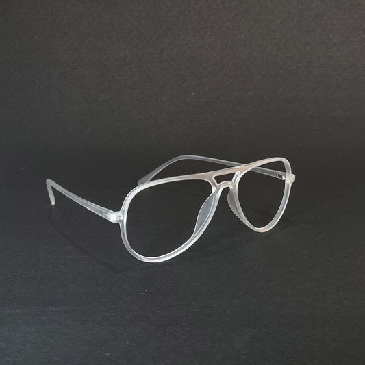 Full Rim Matte Transparent Aviator