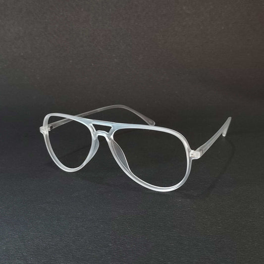 Full Rim Matte Transparent Aviator
