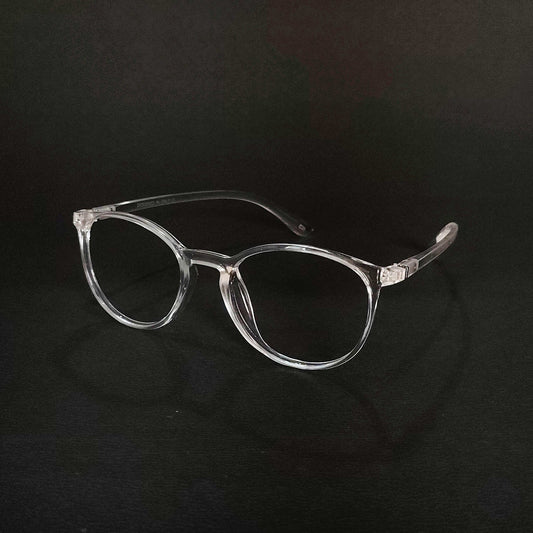 Full rim crystal transparent round