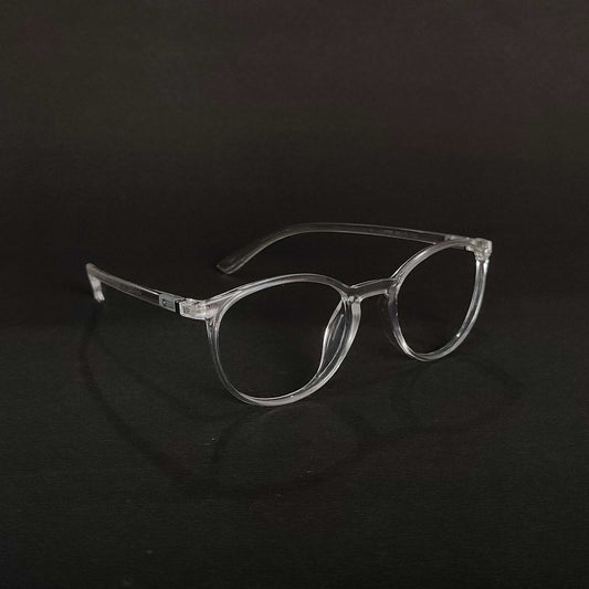 Full rim crystal transparent round