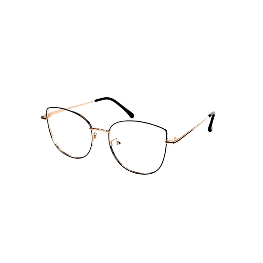 Full rim metal cat eye rose golden