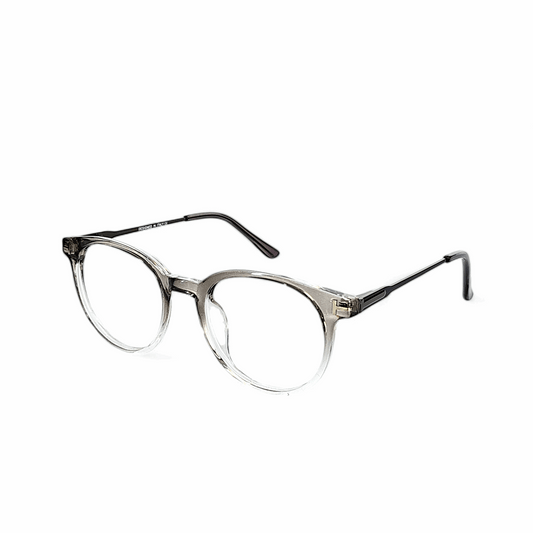 Full Rim Round Transparent Grey