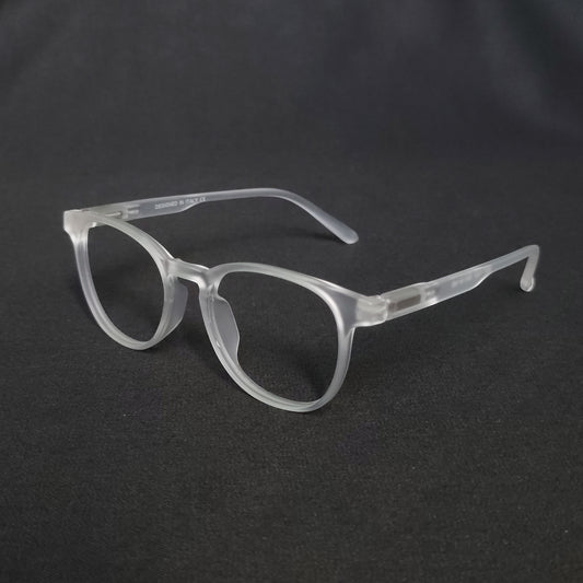 Full Rim Round Matte Transparent